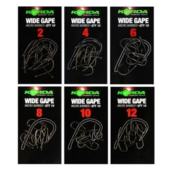 Korda Wide Gape Barbed Hooks